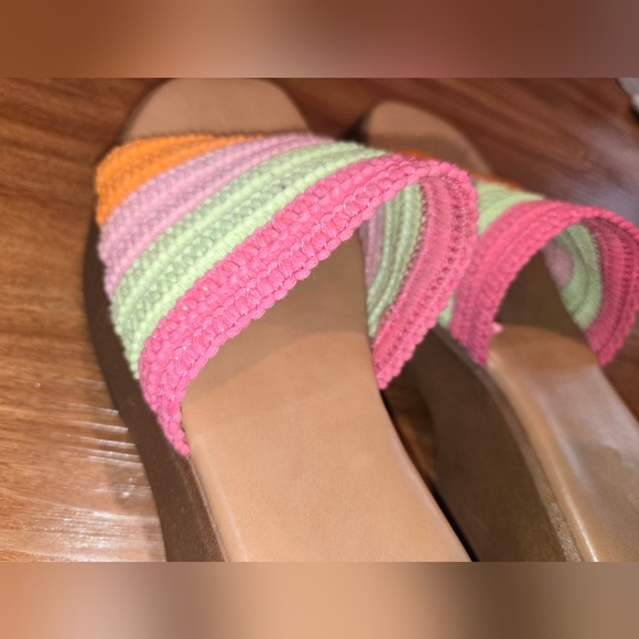 Aldo Pastel Rainbow Crotchet Sandals - Picture 4 of 16